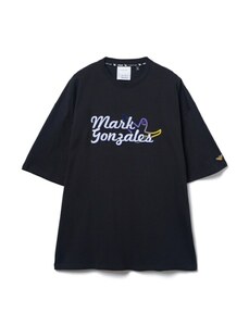 TE/（What it isNt）ART BY MARKGONZALES 】 歯ブラシステッチBIGTシャツ ブラック 2H7-14372 Ｍサイズ