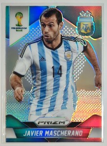 Panini PRIZM WORLD CUP 2014　JAVIER MASCHERANO No.8 silver prizm　アルゼンチン代表