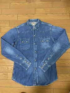 ★DENIME/ドゥニーム classic wear/ウエスタンデニムシャツ/Lサイズ★