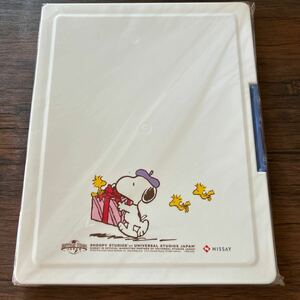 新品 未使用 　書類ケース　青色　SNOOPY　ユニバーサル　スタジオ　ジャパン スヌーピー　日本生命 非売品　ＮＩＳＳＡＹ