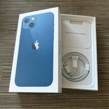 アイホン　iPhone １３　青　空箱_画像4