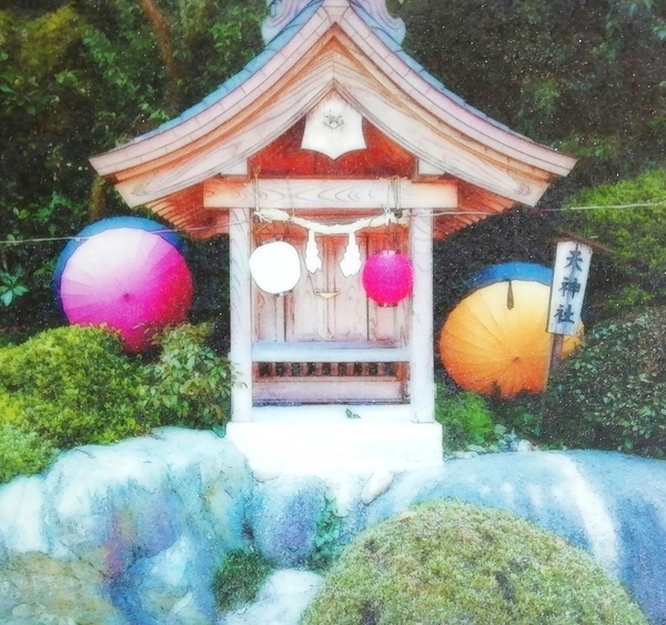 神社_01_19 手描き&CG 絵画イラストオリジナル原画 著作権フリー A4 Shinto_shrine_01_19 Hand-drawn & CG painting original artwork