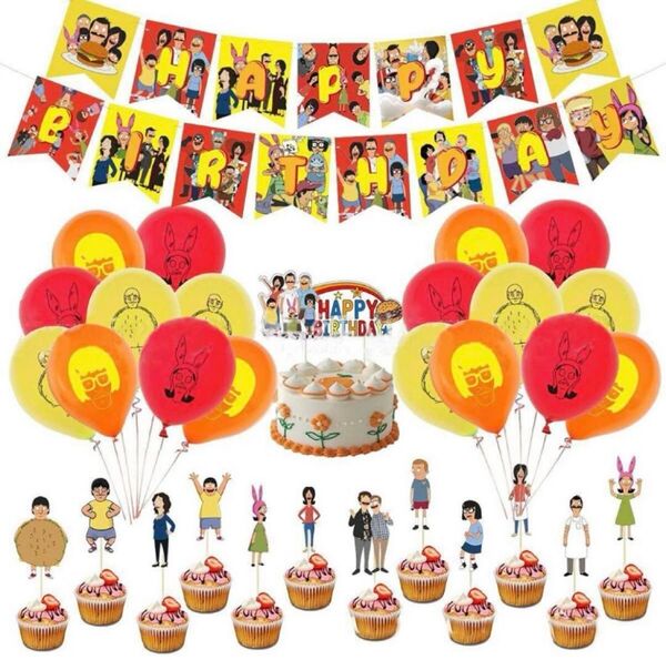 ボブズ・バーガーズ パーティー セット 誕生日 飾り付けガーランド 装飾