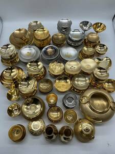 [1 иен ~] металлизированный золотой кубок примерно 10kg и больше 24KGP 24 золотой серебряный металлизированный Gold металлизированный Gold цвет чай котел золотой чашечка для сакэ украшение сувенир .. товар продажа комплектом ⑤