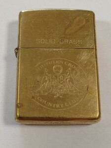 ☆ ZIPPO　SOLID BRASS ジッポ ソリッドブラス　1991年製 ☆