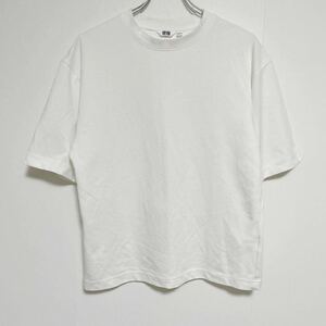 UNIQLO ユニクロ メンズ エアリズム クルーネックTシャツ Sサイズ 白 ゆったり 涼しい 快適 Tシャツ 半袖 無地 