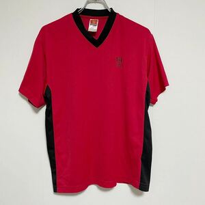 Manchester United Official Merchandise マンチェスターユナイテッド 半袖Tシャツ Mサイズ 赤 Vネック 