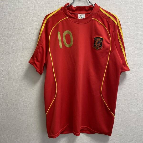 SPAIN FABREGAS サッカー スペイン代表 ユニフォーム セスク・ファブレガス選手 10番 半袖Tシャツ