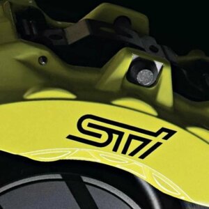 STI カスタム 耐熱デカール ステッカー ☆ ブレーキキャリパー ドレスアップ SUBARU WRX インプレッサ レヴォーグ XV BRZ
