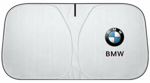 ★新品★BMW ロゴ フロントサンシェード 車用サンシェード 日よけ フロントカバー ガラスカバー★折りたたみ式★収納袋付★