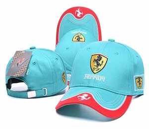 01 フェラーリ キャップ Ferrari ロゴ 野球帽 刺繍 スモーター帽子 車帽子 メンズ レディース バイク帽子 男女 キャップ帽子 男女兼用
