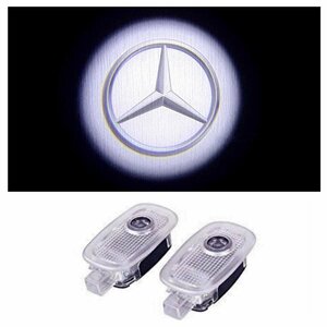 Mercedes Benz AMG ロゴ カーテシランプ LED タイプ W221 W216 S CL プロジェクタードア ライト エンブレム ドア ライト