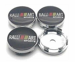 ★新品★三菱 RALLI ART★ホイールセンターキャップ ハブキャップ ホイールカバー センターキャップ バッジ エンブレムステッカー 60mm