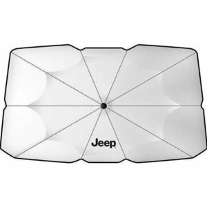 ★新品★ジープ Jeep★傘型 サンシェード 車用サンシェード 日よけ フロントカバー ガラスカバー ★折りたたみ傘様式★125x65cm★