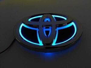 ★新品★トヨタ 5D LEDエンブレム 交換式 100ｍｍ×68ｍｍ ブルー