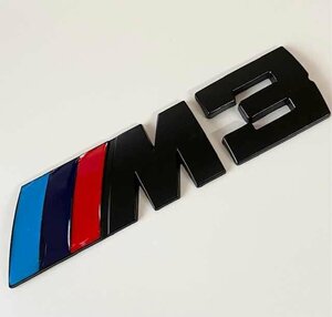 BMW リアエンブレム 3Dステッカー M3 3シリーズ トランク バッジ ブラック