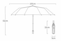 ◆激レア◆プジョー◆晴雨兼用 折りたたみ特大強化厚傘 傘 アンブレラ 日傘 全自動リバースカー_画像6