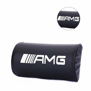 AMG カーボン調 ネックパッド 刺繍ロゴ 2個セット