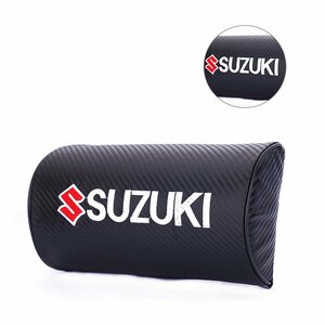 SUZUKI カーボン調 ネックパッド 刺繍ロゴ 2個セット