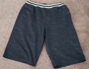  postage included! shorts /ba Span / trousers / sport wear / camouflage pattern. like pattern / Kids * for children / man / black / black /140 size 150 size 