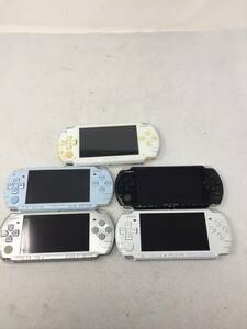 GY-630 動作品 まとめ 5台 SONY PSP-3000/2000/1000 ブルー/シルバー/ホワイト/ブラック Playstation Portable 本体のみ 初期化済