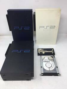 HY-430 動作品 まとめ売り3台セット PS2本体 HDD BBユニット付き ブルースケルトン/ホワイト/ブラック SONY