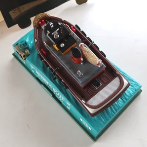 IDEAL MOTORIFIC BOATS #363 タグボート 4363-8 ATLAS HARBOR TUG 船 モーター付 ジャンク ケースヒビワレ レトロ 現状の画像6