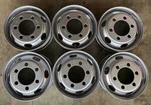 TOPY DMM 17.5×6.00 115-9 TC 3トン 3.5トン いすゞ エルフ 高所作業車等 スチールホイール 両面再塗装 6本 セット