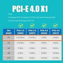 GLOTRENDS M.2 PCIe X1変換アダプターカード、M.2 PCIe 4.0/3.0/2.0 SSD (NVMe/AH_画像3