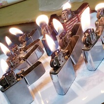 送料無料 点火確認済 ZIPPO ジッポー 10本セット まとめ 米国製 OIL LIGHTER オイルライター(検 DUPONT デュポン dunhill ダンヒル Cartier_画像7