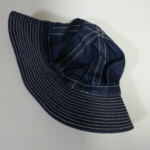 忠実復刻　米軍　M-37　デニムハット　U.S. ARMY　M-37　Denim Hat　インディゴ　コットン