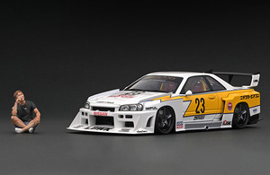 WEB limitation IG 1/18 ignition model LB-WORKS super Silhouette R34 GT-R 2704 Nissan Skyline ignition model minicar Nissan 