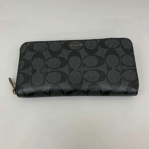 COACH シグネチャー ラウンドファスナー長財布 長財布 ラウンドジップ F74957