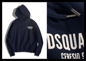 定価6.7万ディースクエアード DSQUARED2 ラグジュアリーなCERESIO 9 MILANOロゴスウェットパーカー プルオーバー COOL FIT