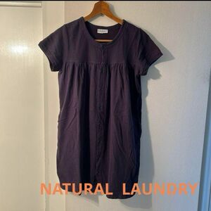 NATURAL LAUNDRY ナチュラルランドリー　チュニック　ネイビー