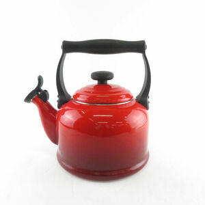 美品 Le Creuset ルクルーゼ トラディショナル ケトル ヤカン やかん 2.1L チェリー キッチン SU6462D