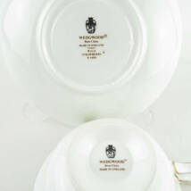 美品 WEDGWOOD ウェッジウッド ワイルドストロベリー ティーカップ＆ソーサー 2客 ペア ピオニー SU5994D_画像4