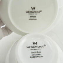 美品 WEDGWOOD ウェッジウッド SAMURAI サムライ ジャパニーズカップ&ソーサー 湯呑 受け皿 SY8761H_画像3