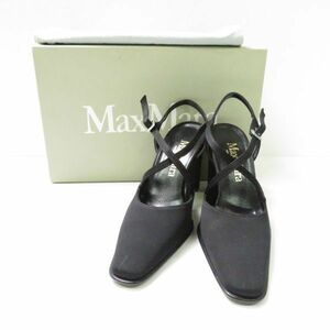 1 иен не использовался MAXMARA Max Mara туфли-лодочки черный 35 ремешок каблук женский AM4495C