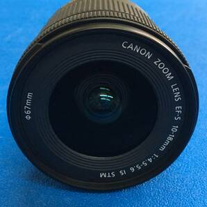 中古美品 CANON EF-S10-18mm F4.5-5.6 IS STM  レンズの画像4