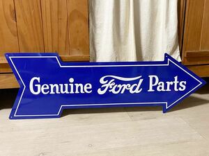 ブリキ看板 Genuine FORD parts フォード　68センチ