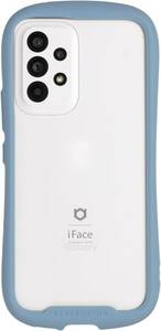iFace Reflection Galaxy 53 5G 専用 ケース クリ 強化ガラス (ペールブルー)スマホケース SC53
