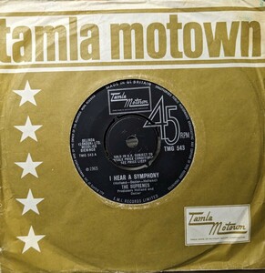 ☆THE SUPREMES/I HEAR A SYMPHONY 1965'UK TAMLA MOTOWN 7INCH