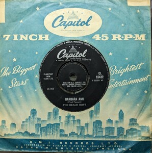 ◎特選◎THE BEACH BOYS/BARBARA ANN/1965'UK CAPITOL7INCH