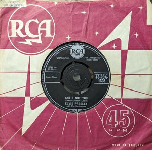☆ELVIS PRESLEY w/the jordanaires/SHE'S NOT YOU1962'UK RCA7INCH