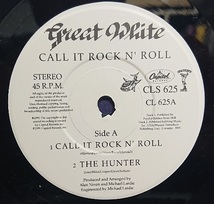 ☆特選☆GREAT WHITE/CALL IT ROCK N' ROLL '1991UK CAPITOL 7INCH_画像3