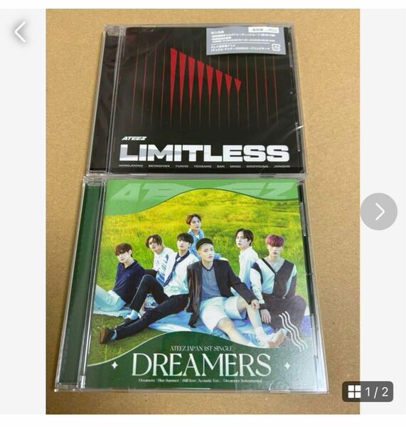 ① ATEEZ Limitless 通常盤　Dreamers 通常盤　CD