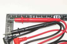 テスタ棒 プローブ 10.5cm長　赤黒 ケーブル長約60㎝ 新品・未使用_画像2
