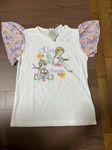 女児　Tシャツ　130 アナ雪 プリンセス