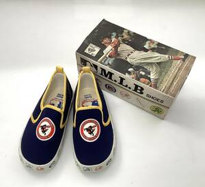 M.L.B SHOES　子供用靴　 BALTIMORE ORIOLES ボルチモア・オリオールズ　15cm 昭和　希少　レア　アサヒ靴